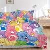 Colorful Care Bears Collage Print 3Pcs Bedding Setduvet Cover With 2 Bedropillowcase Home Birthday Gift