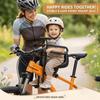 Foldable Footrest Bike Child Seat Full Surround Safety Mountain Bike Child Seat  MTB Riding
