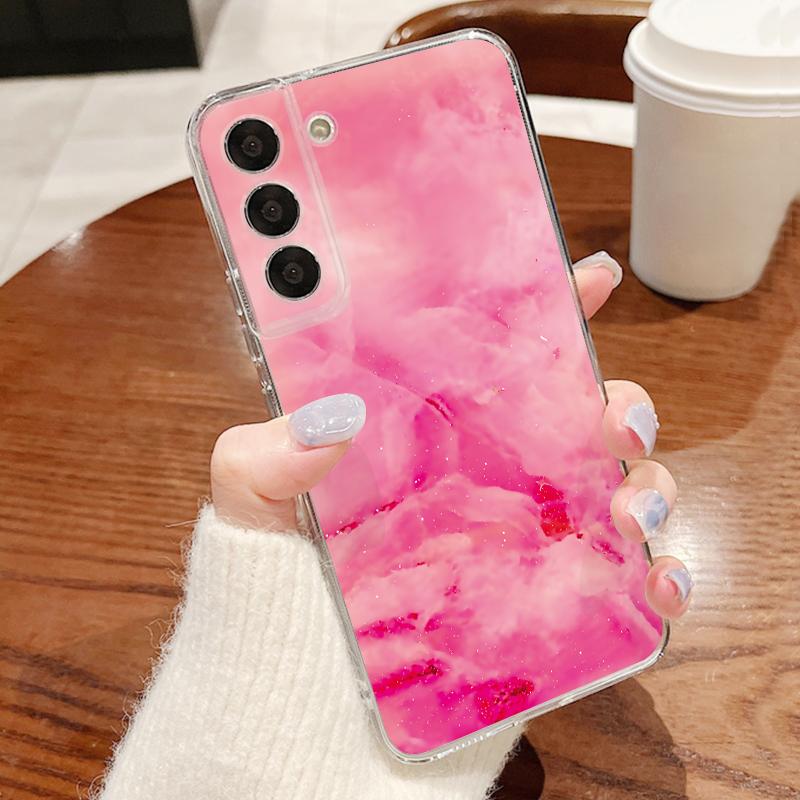 Geometry Marble Case For Samsung S26 Ultra S25 FE S24 S23 S22 Plus S21 A15 A25 A35 A55 A16 A26 A36 A56 A17 A37 A57 5G Clear TPU Soft Cover