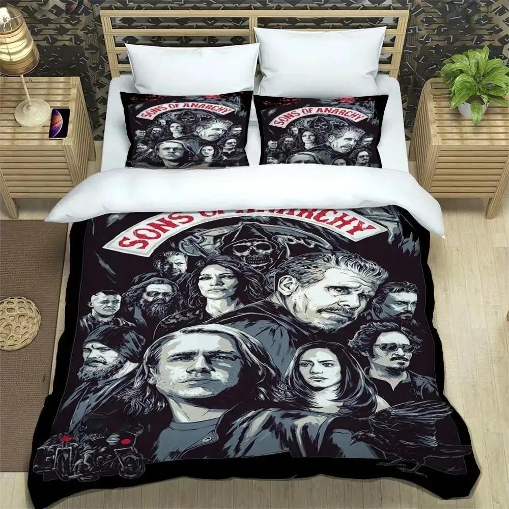 Comforter Sons Of Anarchy Retro Bedding Set For Bedroom Soft Modern S Comefortable Kids And