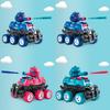 Inertia Impact Transforming Tank Toy For Kids With Shooting Function And Deformation