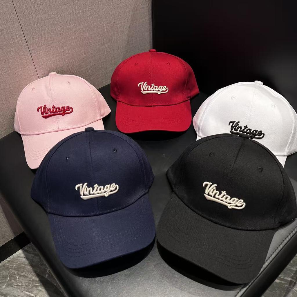Spring and Autumn New Alphabet Versatile Baseball Cap Children's Fashion Trend Brand Casual Corduroy Peaked Cap Men's Trend