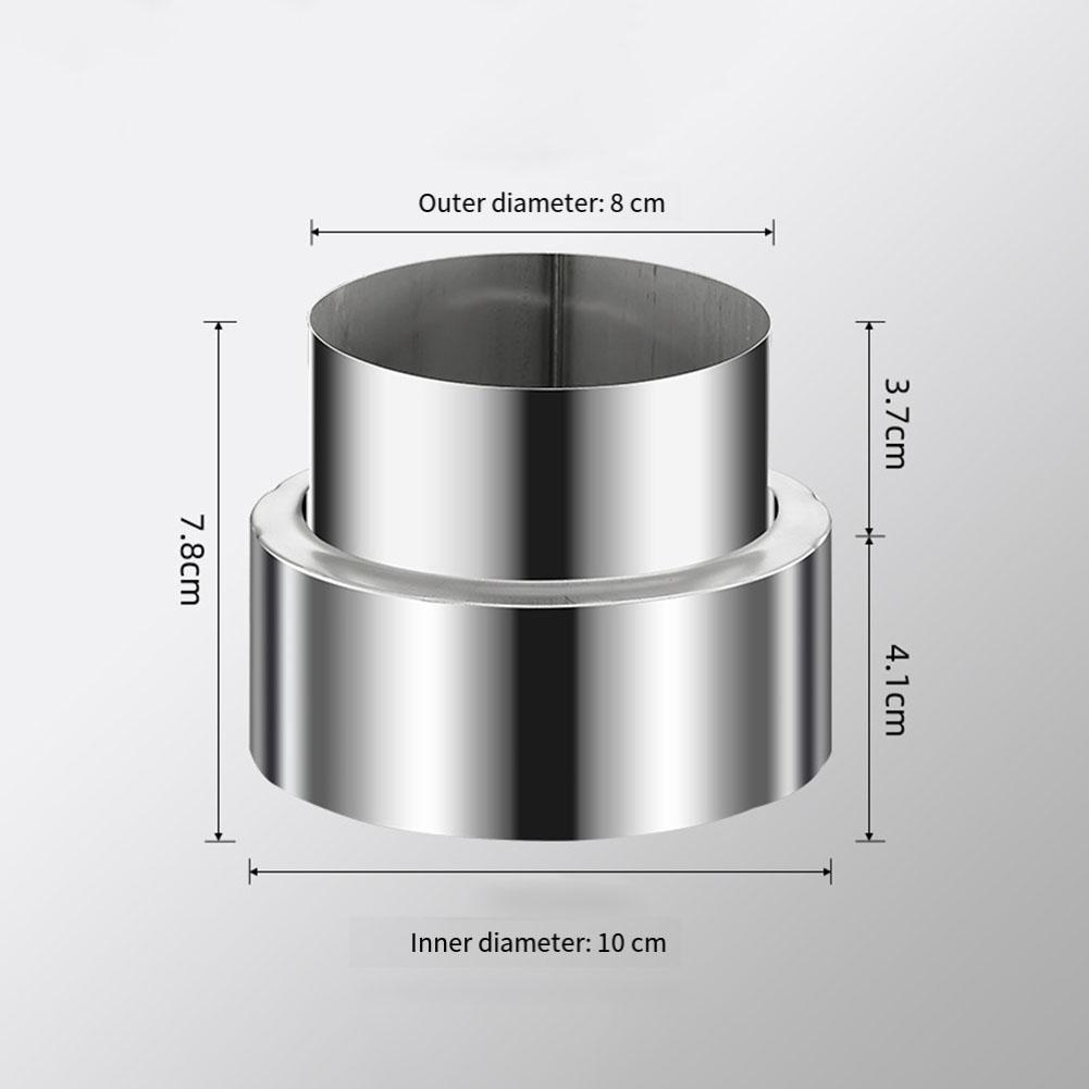 Schornsteinrohr-Reduzierstück Edelstahl Ofenrohr-Komponente zur Durchmesserreduzierung von 120 mm auf 50 mm in Lüftungssystemen