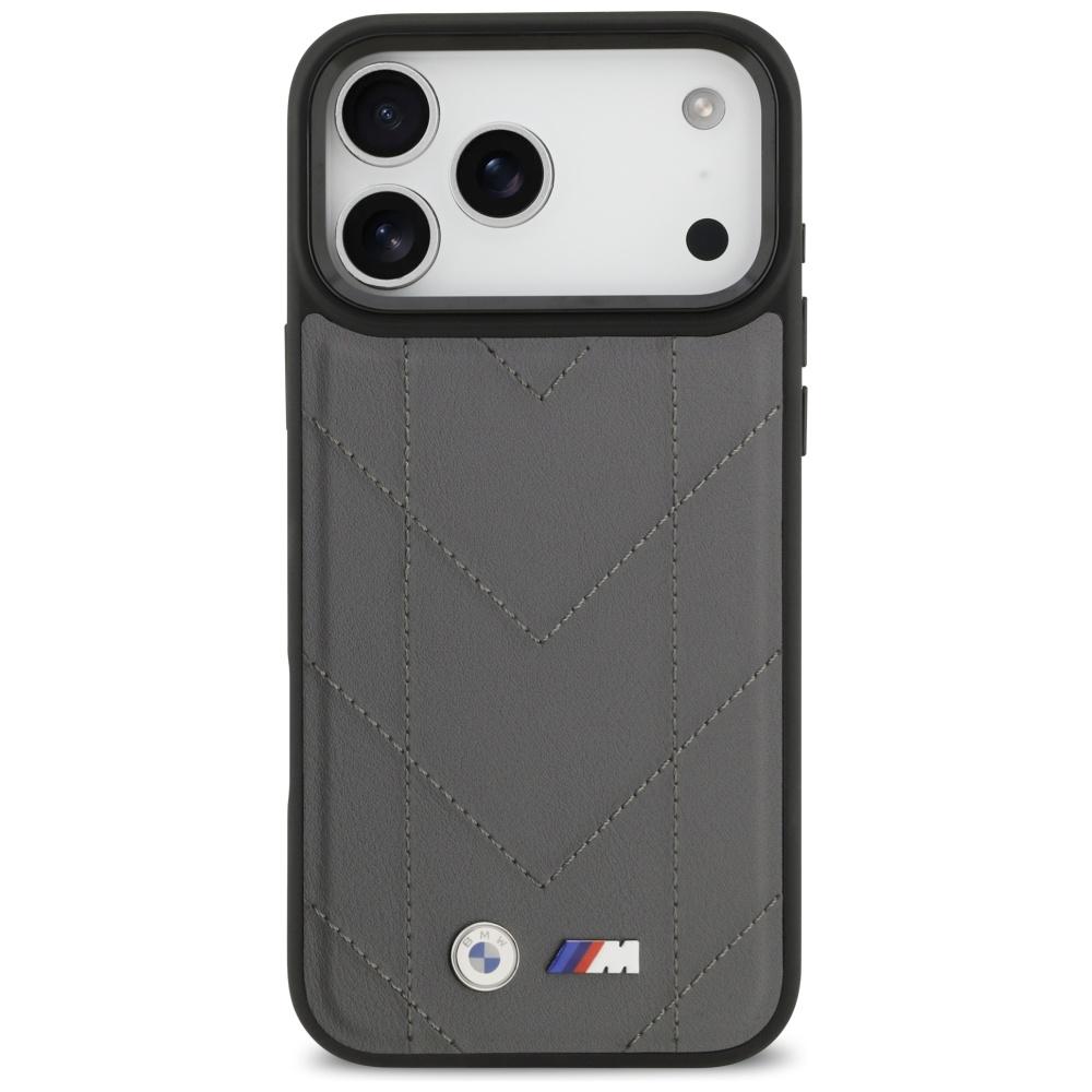 BMW M Quilted Logo MagSafe Case for iPhone 17 Pro Max Anthracite