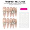 10pcs Women Artificial Nail Art Kit Luxury Cat Eye French Manicure Set for Wedding Party Women Manicure