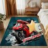 1PC Custom Name Rider Passion Style Art Theme Floor Mat Ideal for Living Room, Game Rooms, Office, Bedroom,Floor Mat Playful Design