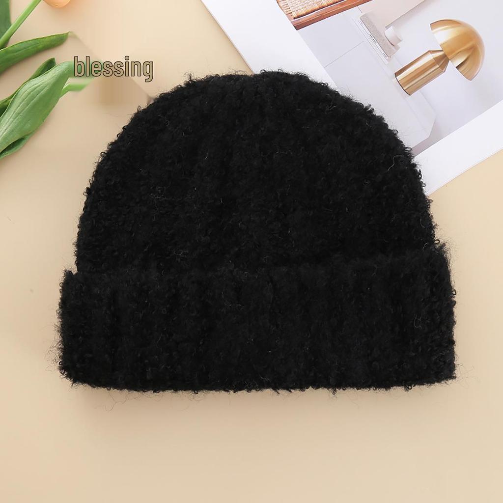 Korean Style Women's Winter Knit Wool Hat with Loose Ear Protection - Trendy and Warm for Large Head Circumference
