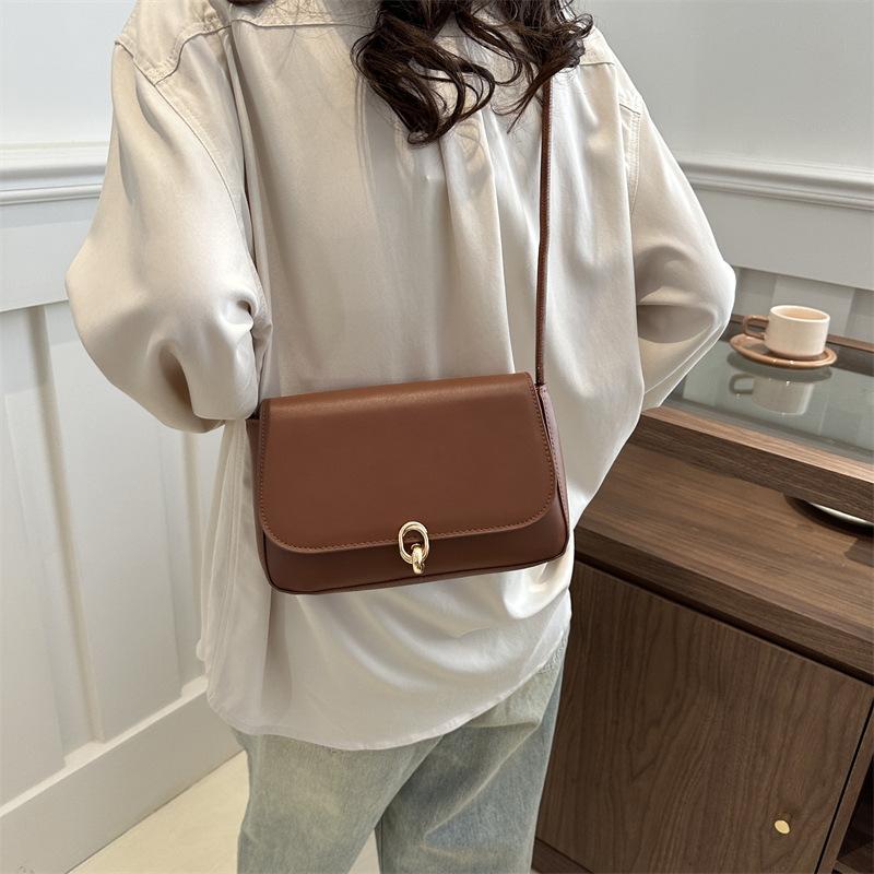 Tasche 2025 neue trendige Unterarmtasche Damenmode einfache Retro kleine quadratische Tasche personalisierte Trend Schulter-Umhängetasche