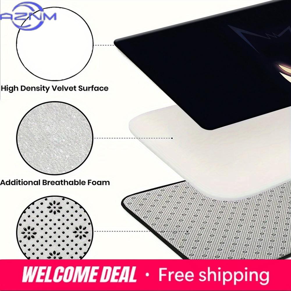 Pokemon Gengar Creepy Grin Dark Style Print Doormat Anti-slip Absorbent Floor Mat for Home Entrance Bedroom Living Room Decor