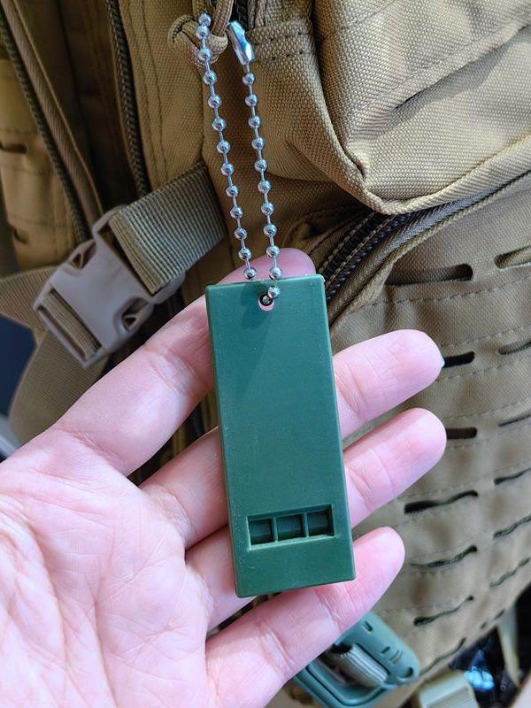 

Triple Frequency Survival Whistle - High Pitch Distress and Disaster Relief Whistle for First Aid and Outdoor Safety Custom Color