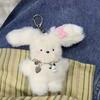 White Rabbit Doll Keychain (Hairpin + Necklace Included)