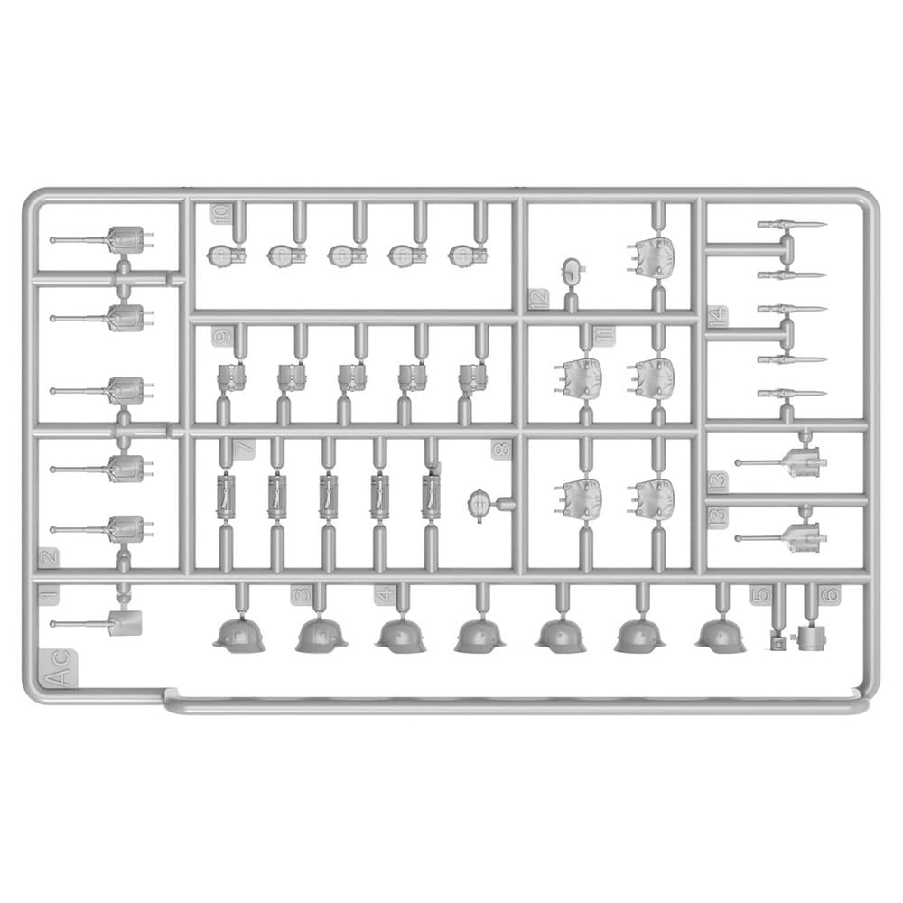 Miniart Scale WWII German Tank Set of 4 Figures Head Plastic MA35354 1/35 Crew, Kharkov, 1943, (Resin Included), Model,