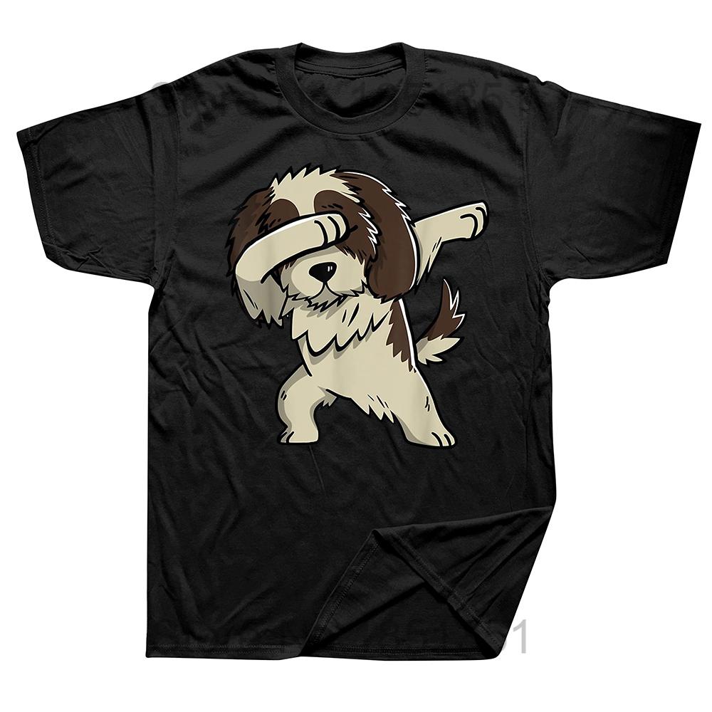 Best Shih Tzu Mom Ever Funny Dog Owner T Shirts Summer Graphic Cotton Streetwear Short Sleeve Birthday Gifts Tshirt Men