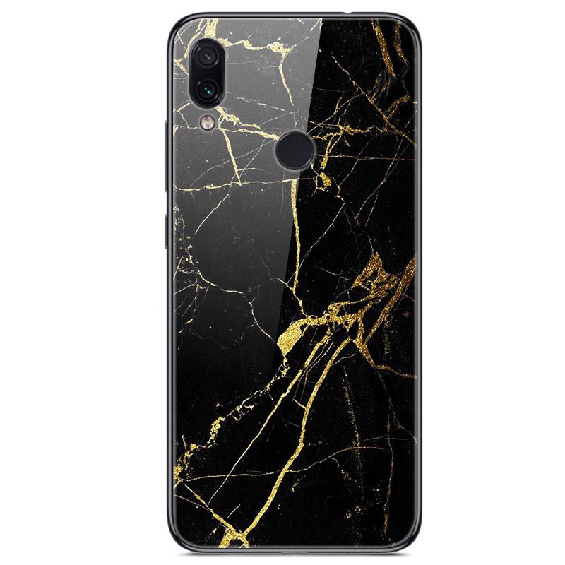 For Xiaomi Redmi Note 7 Case Tempered Glass Hard Back Cover For Xiomi Redmi Note7 Phone Cases Soft Bumper On Redmi 7 7A Redmi7