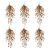 1/2/3/6Pcs Hanging Artificial Violet Flower UV Resistant Realistic Fake Flower Wedding Party Indoor Outdoor Garden Wall Hanging Faux Flower Decoration