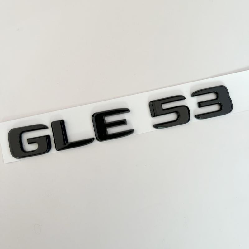 Car ABS Trunk Letters Logo Badge Emblem Decal Styling Sticker For Mercedes Benz GLE GLE53 GLE350 GLE400 GLE450 W166 W167 4 Matic