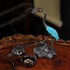Crane Incense Burner Holder Stove Lotus Incense Burner Antique Alloy Lotus Hanging Stove Tea Ceremony Craft Household Decoration