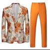 2-teiliges Set Herrenbekleidung, stilvoller formeller Anzug, Herrenanzug, Business-Büro, Hochzeitsanzug, Jacke + Weste, Anzüge und Blazer