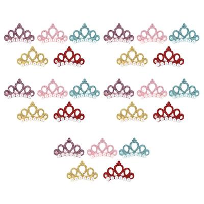 25Pcs Pet Crown Hair Clip Hairpin Grooming Accessories for Cat Medium Small Dog