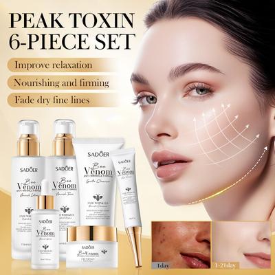 Beevenom Firming Brightening Nourish 6-piece Anti-wrinkle Whitening Skincare Set Luxury Gift Box