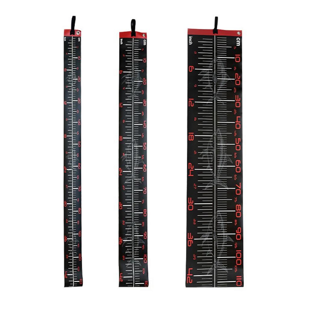 Portable Carp Fishing Measuring Scale PVC Foldable Fishing Measure Multi-Purpose Fishing Tape for Boats Sailboats Yachts Kayaks