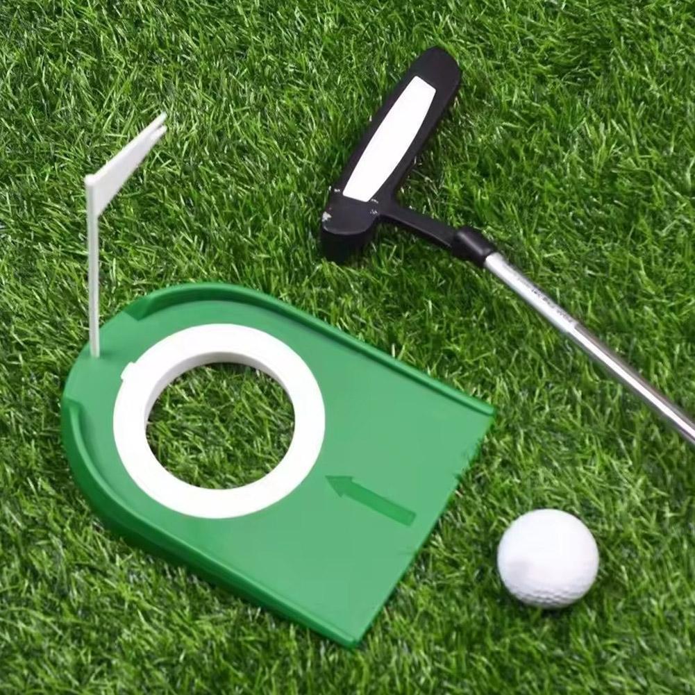 1PC Golf Putting Cup with Flag, Portable Practice Golf Hole Training Aids for Kids Adults Indoor Outdoor Home Office Yard Lawn
