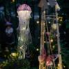 2025 Mid-Autumn Festival Luminous Jellyfish Lantern DIY Kit: Portable Handmade Colored Flower Lantern for Children