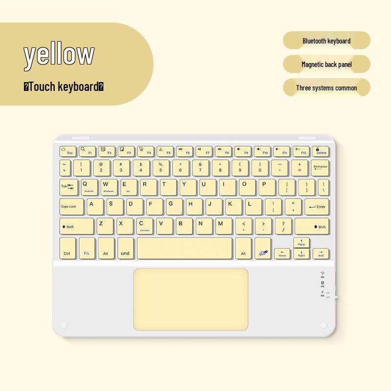 iPad Touch Bluetooth Rechargeable Magnetic Keyboard for Huawei Xiaomi Tablets and Phones