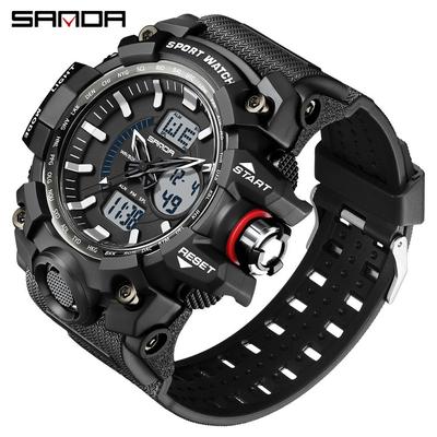SANDA Sanda New Product Electronic Watch Trend Personalized Digital Watch Student Outdoor Waterproof Multifunctional Watch