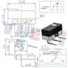 Bent-Leg Micro Switch, Right-Angle, 1.6 Post, 8.3 Exposed, 3.5 Pin, 12.8x5.7x6.3H, Knobless with Positioning