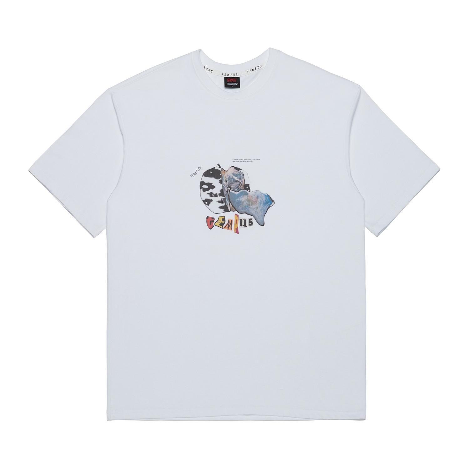 Tempus Studio Apple Earth T-Shirts [White] L