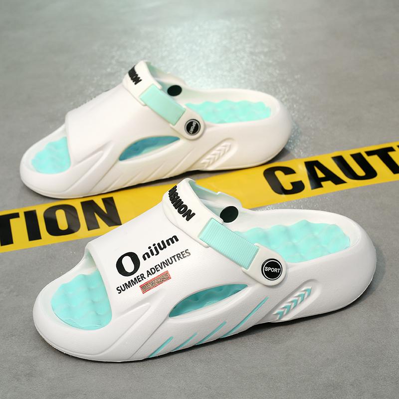 Summer Men's Massage Slippers Outdoor Sandals Beach Comfortable Soft Slides Indoor Casual Shoes Men Sandals