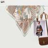 Summer Silk Scarf: Sun Protection Headband for Women - Printed Square Neck Scarf