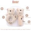 Baby Rattles Soft Cartoon Cute Plush Animal Toys Child Educational Handbells