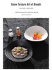 Irregularly Shaped Ceramic Salad Bowl for Restaurants - Deep Plate for French Desserts