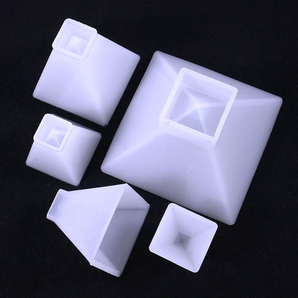 For Better Life 1Pc 3D Pyramid Silicone Mold DIY For Crystal UV Epoxy Cubic Triangular Cone Home Decoration Arts and Crafts