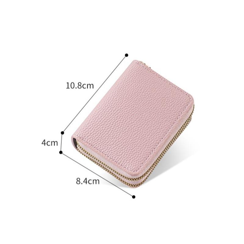 Fashion Change Bag, Short Organ Bag, Double Zipper Storage, Multi-card Card Bag, Clutch Bag, Wallet.