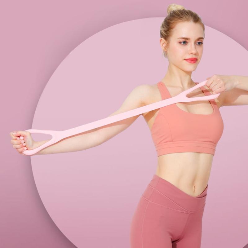 Workout Muscle Pull Rope 8 Shape Fitness Resistance Band Training Elastic Ropes for Yoga, Pilates, Stretching Durable
