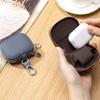 Small Genuine Leather Universal Key Wallets Earbud Case Headphone Storage Case Earphones Carrying Pouch Key Case