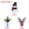 10/20/30/80pcs Christmas Cup Card Santa Hat Wine Glass Decor Xmas Tree Ornaments For Home Christmas Decoration Party Decor New Year Gifts