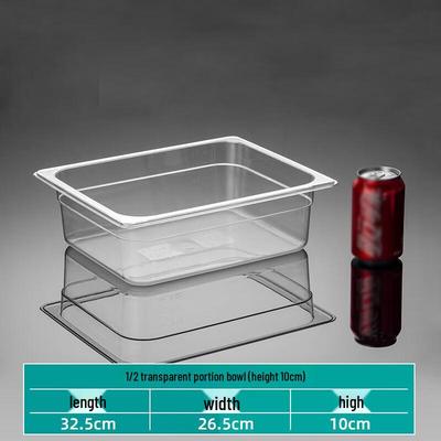 STRVELFRT Transparent Plastic Food Pan Set