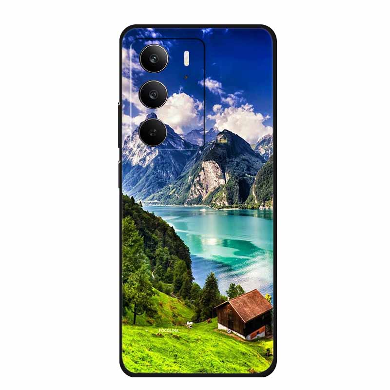 For Realme C75 4G Phone Case C 75 Coque Black Silicone Soft Back Cover For Realme C75 5G Case RealmeC75 Funda Shell Shockproof