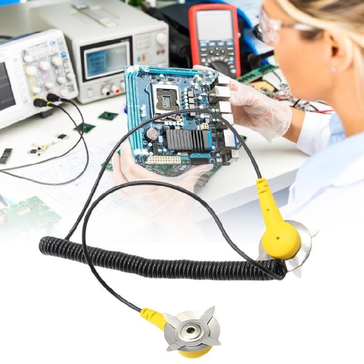 Electrostatic Discharge Control Grounding Wire Industrial Grounding Cord Accessories For Circuit Board Protections