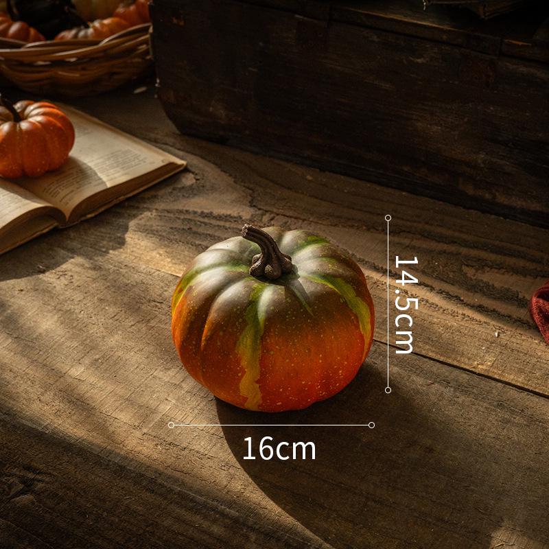 Pumpkin Ornament: Artificial Harvest Decor for Home, Farmhouse, and Supermarket