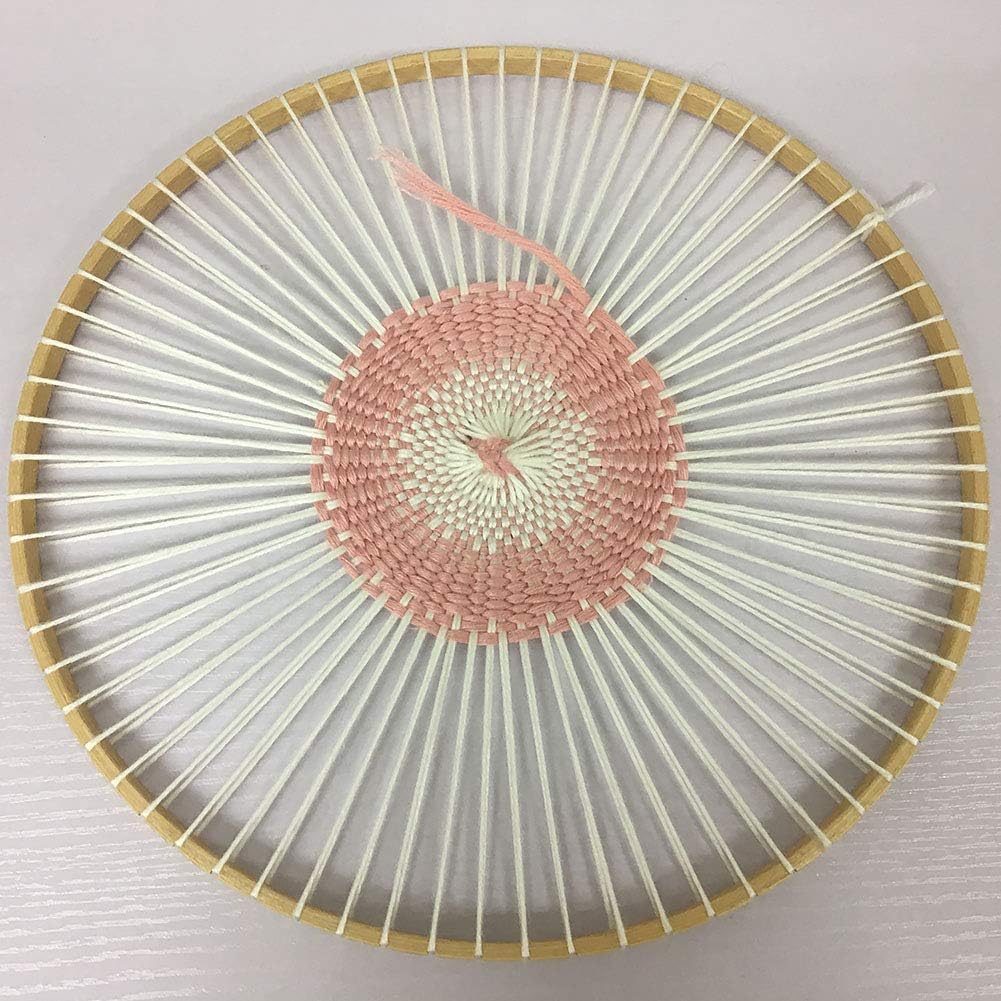 Handmade Weaving Machine, Multifunctional Round Wooden Machine Tools Knitting Loom DIY Handmade Household Weaving Machine Great for Knitting Coaster
