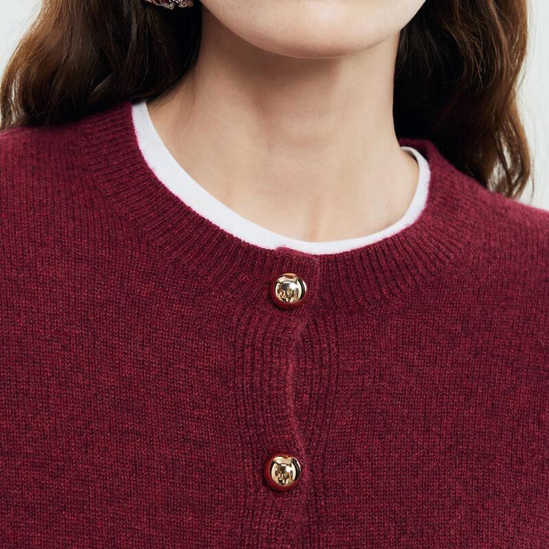 PALUOPO Women's Beaded Button Cashmere Cardigan Sweater