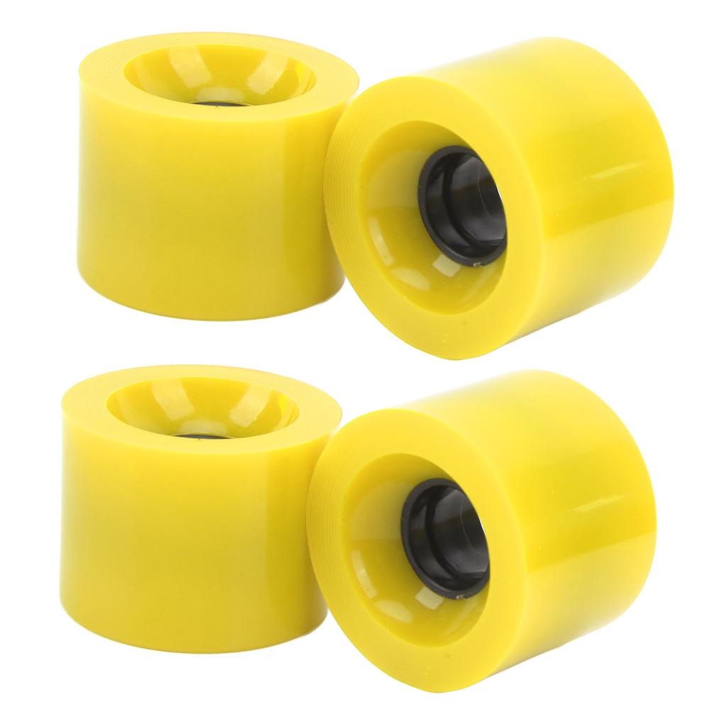 4PCS PU Wheel Replacement Low Noise Multifunctional Land Surfboard Roller Casters