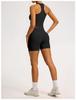 Women’s Seamless Racerback Yoga Tank Top – Belly Covering Fitness Sports Apparel