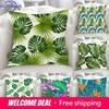 Luxury Home Decor Pillow Cover Living Room Sofa Cushion Cover Tropical Rainforest Grass Pattern Cushion Cover