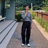 Hong Kong Style Men's Double-Pleated Pants - Designer-Look, High-Quality, Versatile Suit Pants with Straight, Wide Legs.
